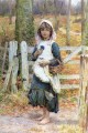Country Girl von Henry James Johnstone britischen 07 Impressionist